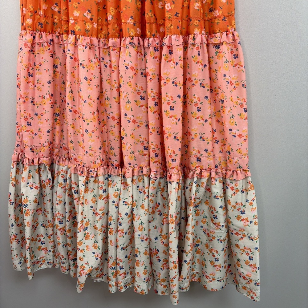 Ivy City Women XXL Emily Sorbet Smock Top Puff Sleeve Tiered Peasant Fairy Dress - Picture 3 of 8